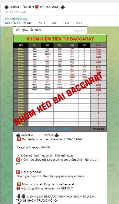 Nhóm kéo bài baccarat Kubet trên ứng dụng facebook