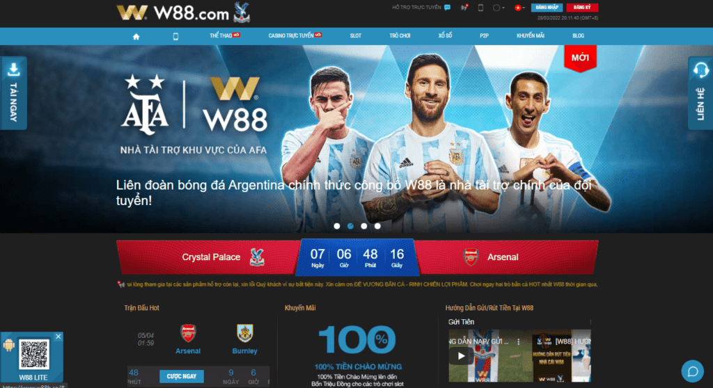 W88 - App chơi xóc đĩa online uy tín