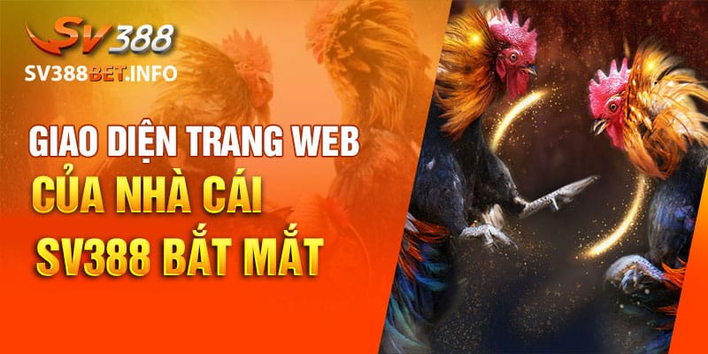 Giao diện trang chủ của kênh thông tin đá gà SV388